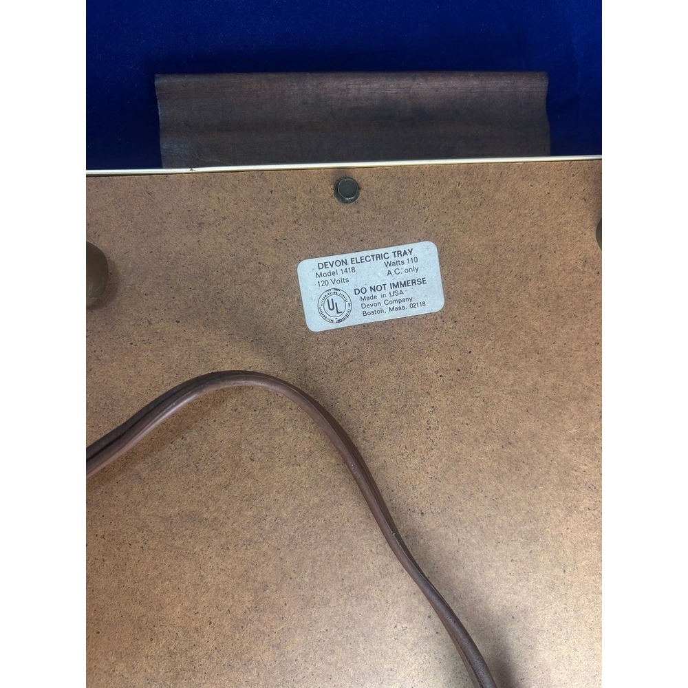 Vintage Devon Electric Warming Tray 1970s Glass Food Warmer Model 1418 - Picture 6 of 9